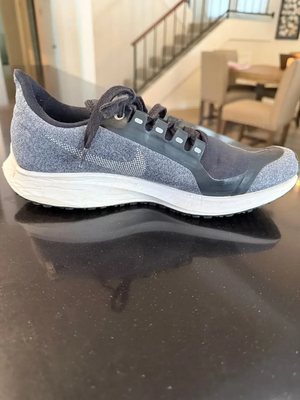 Woments Nike Air Zoom Pegasus 35 Shield Utility Running Whoes Black Gray 8.5